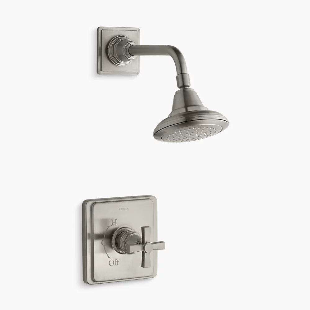 Kohler Rite-Temp® shower trim kit with cross handle, 2.5 gpm
