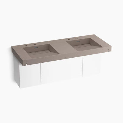 Kohler 60" wall-mount basin lavatory system