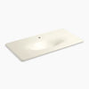 Kohler 43" Enameled cast iron vanity top with integrated oval sink