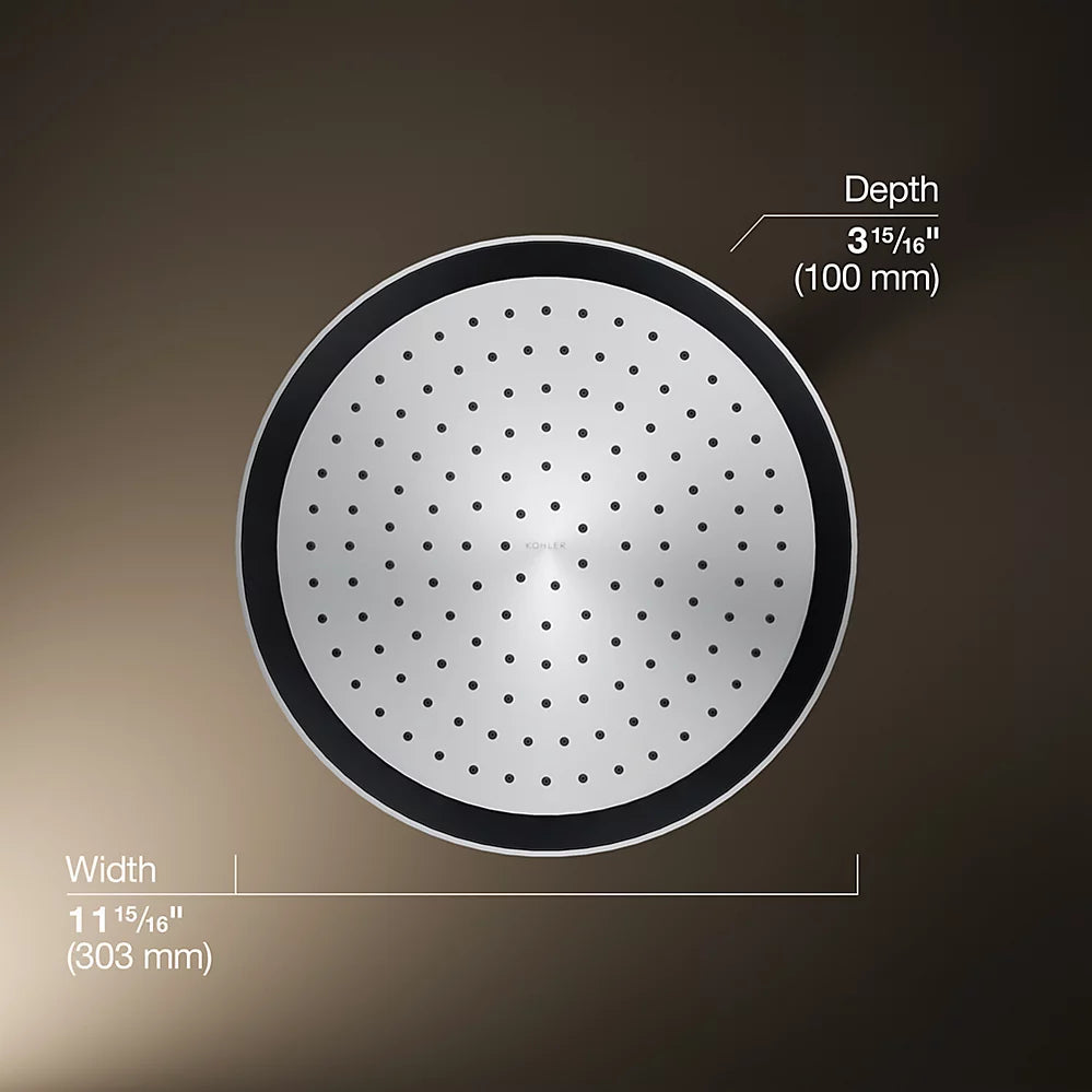 Kohler Round 12" single-function rainhead, 1.75 gpm