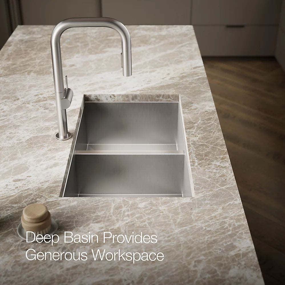Kohler Vault™ 33" top-/undermount double-bowl kitchen sink