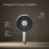 Kohler Round three-function handshower, 1.75 gpm