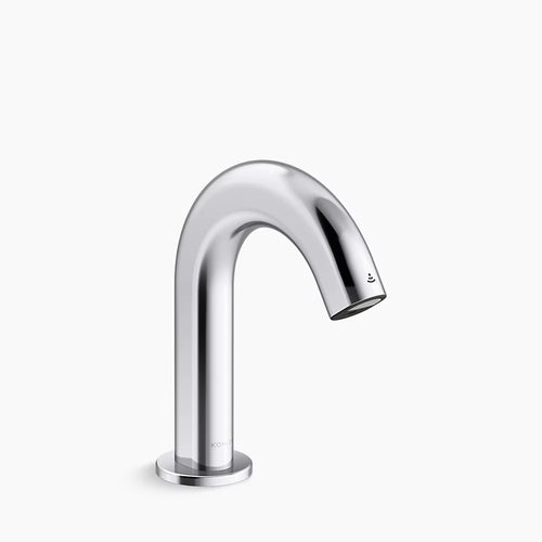 Kohler Touchless single-hole lavatory faucet with Kinesis® sensor technology, HES-powered, less drain, 0.5 gpm