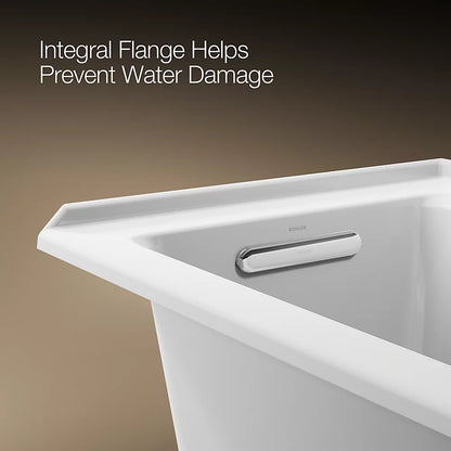Kohler Archer 60" x 30" alcove bath, left drain