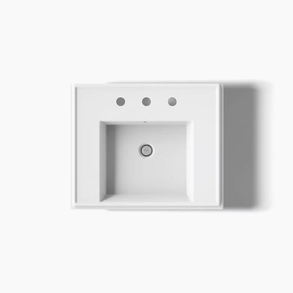 Kohler 24" square pedestal bathroom sink
