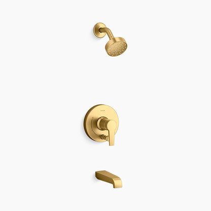 Kohler Rite-Temp® bath and shower trim kit with push-button diverter and lever handle, 2.5 gpm