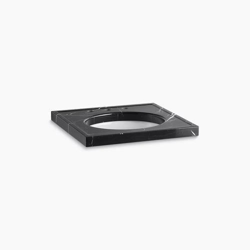 Kohler 24" x 22" marble console tabletop with 8" widespread faucet holes and cut for K-2205-G/K-2210-G undermount bathroom sink
