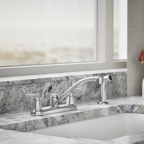 Kohler Two-handle kitchen sink faucet with side sprayer
