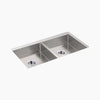 Kohler 32" undermount double-bowl kitchen sink