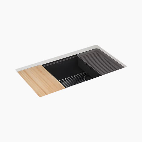 Kohler 32-1/2" undermount single-bowl workstation kitchen sink