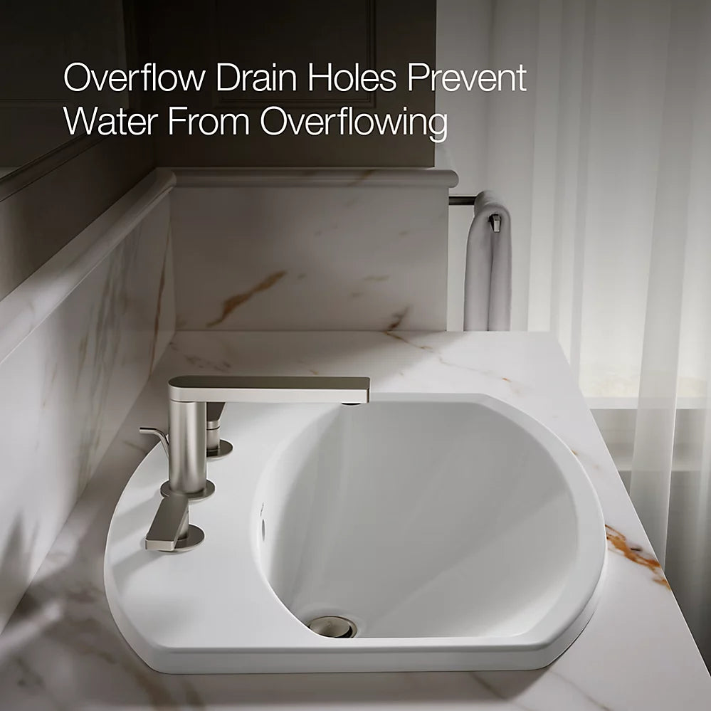 Kohler 22-3/4" rectangle drop-in bathroom sink