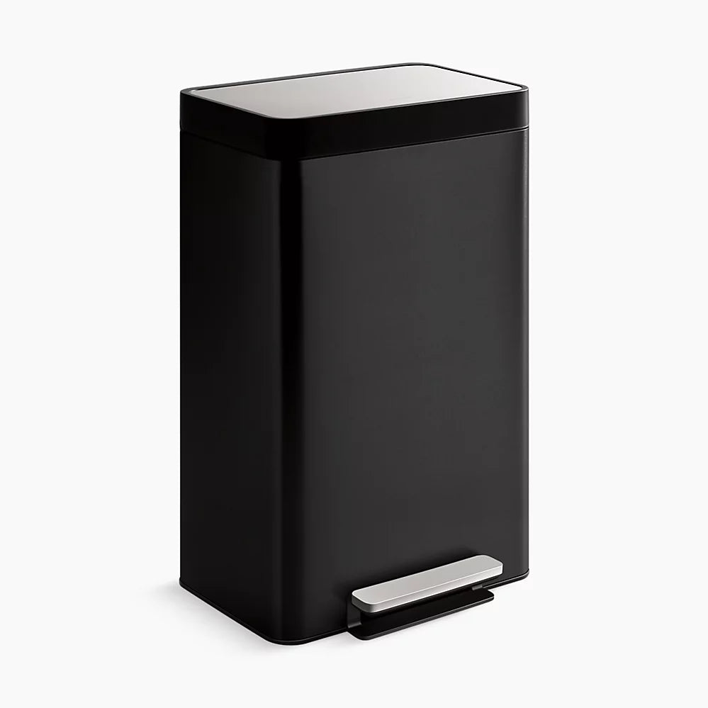 Kohler 13-gallon stainless steel step trash can