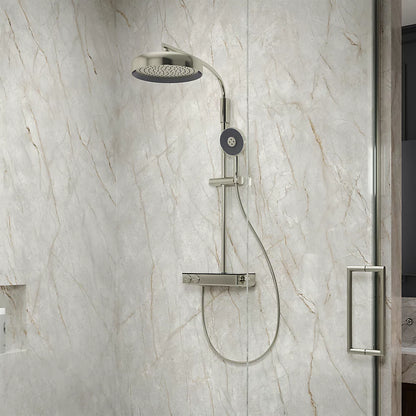 Kohler Two-way exposed thermostatic valve with shower column for rainhead and handshower