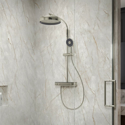 Kohler Two-way exposed thermostatic valve with shower column for rainhead and handshower