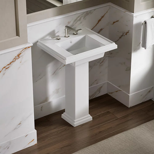 Kohler 24" square pedestal bathroom sink