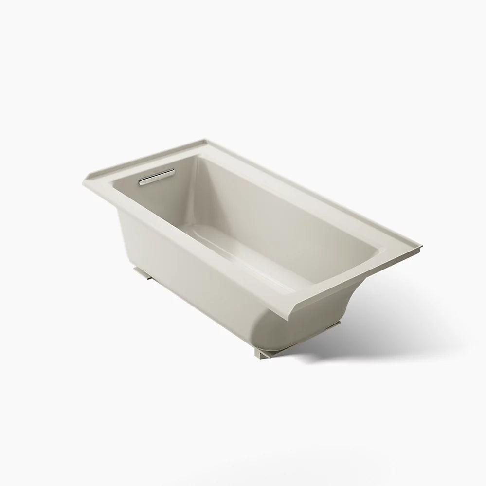 Kohler Archer 60" x 30" alcove bath with Bask heated surface, left drain