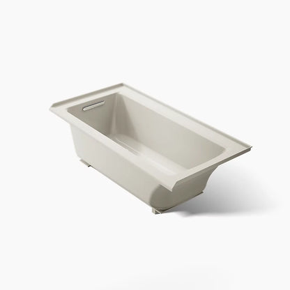 Kohler Archer 60" x 30" alcove bath with Bask heated surface, left drain