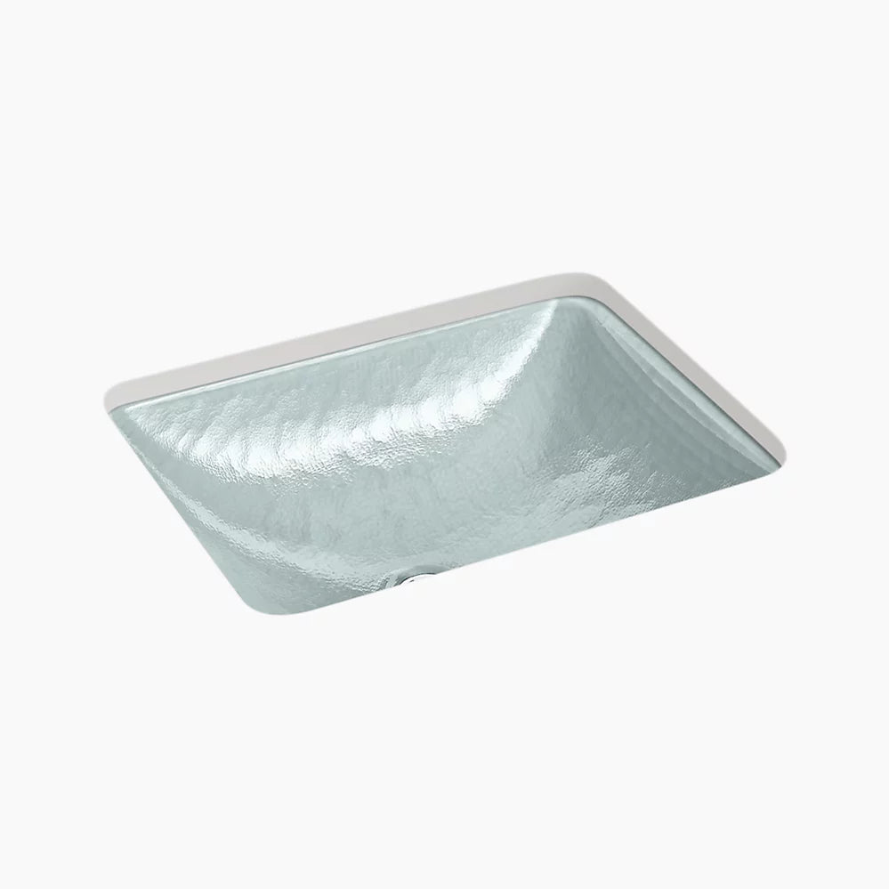 Yepsen® 20" rectangular undermount bathroom sink, no overflow