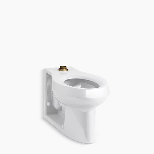 Kohler Floor-mount top spud flushometer bowl with integral seat