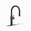 Kohler Touchless pull-down kitchen sink faucet with three-function sprayhead