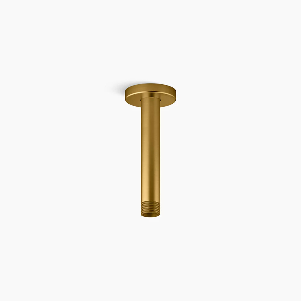 Kohler 6" ceiling-mount single-function rainhead arm and flange