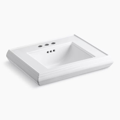 Kohler Pedestal/console table bathroom sink basin with 4" centerset faucet holes