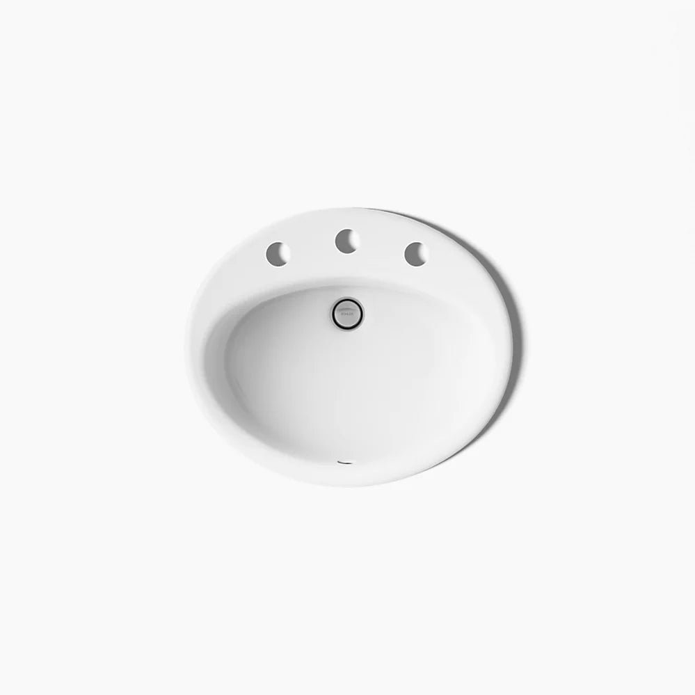Kohler 19-1/4" oval drop-in bathroom sink