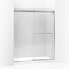 Kohler 74" H sliding shower door with 1/4"-thick glass
