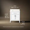 Kohler Hadron Cabinet and Quartz Top 30-Inch Single-Sink Bathroom Vanity