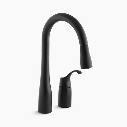 Kohler Simplice® Pull-down bar sink faucet with three-function sprayhead