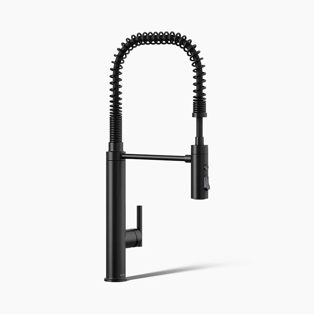 Kohler Semi-professional kitchen sink faucet with three-function sprayhead