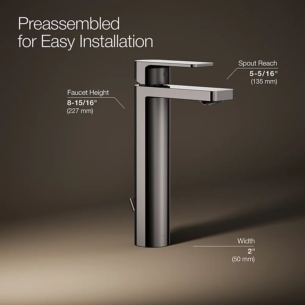 Parallel® Tall single-handle bathroom sink faucet, 1.2 gpm