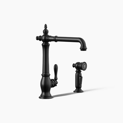 Kohler Artifacts® Single-handle kitchen sink faucet with side sprayer
