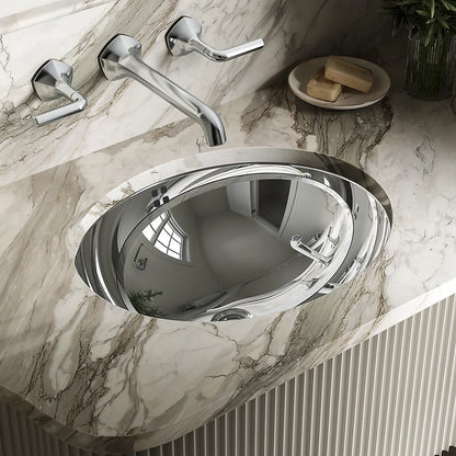 Bachata® 20" oval drop-in/undermount bathroom sink