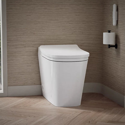 Kohler Leap™ One-piece elongated smart toilet with front bidet wand technology, dual-flush