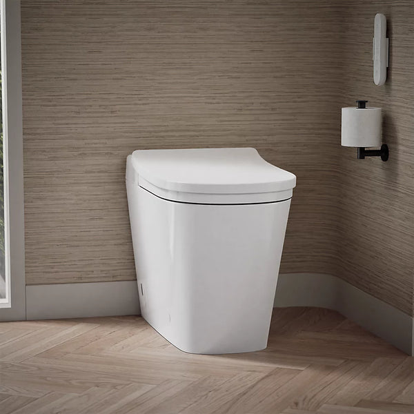 Kohler Leap™ One-piece elongated smart toilet with front bidet wand technology, dual-flush