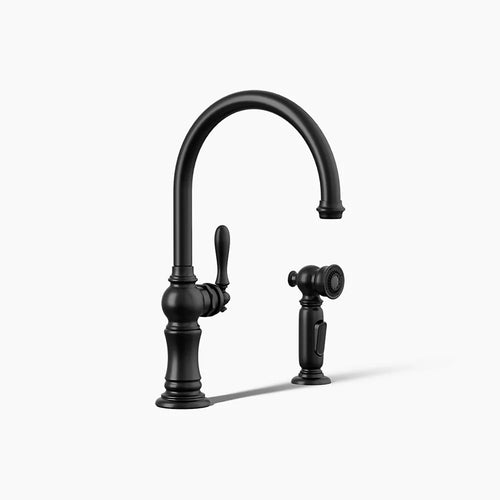 Kohler Artifacts® Single-handle kitchen sink faucet with two-function sprayhead