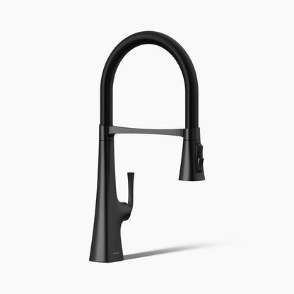 Kohler Graze® Semi-professional kitchen sink faucet with three-function sprayhead