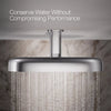 Kohler Oblong 18" two-function rainhead, 2.5 gpm