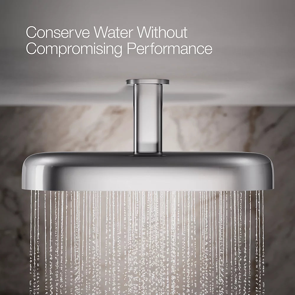 Kohler Oblong 18" two-function rainhead, 2.5 gpm