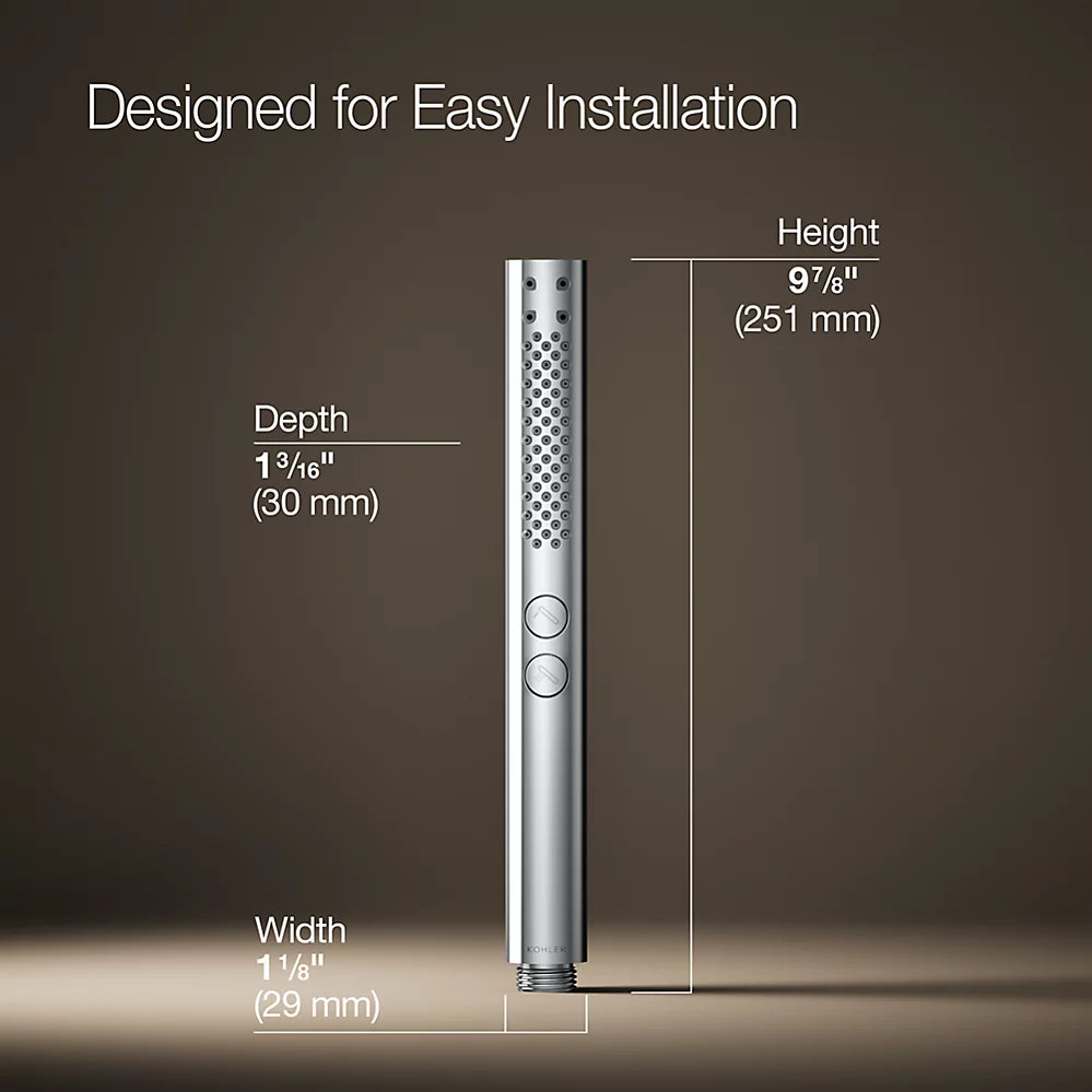 Kohler Round two-function handshower, 1.75 gpm