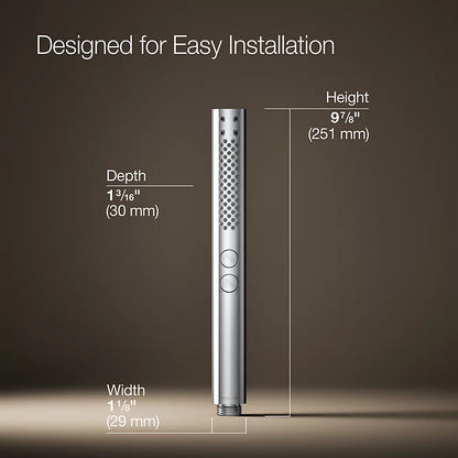 Kohler Round two-function handshower, 1.75 gpm