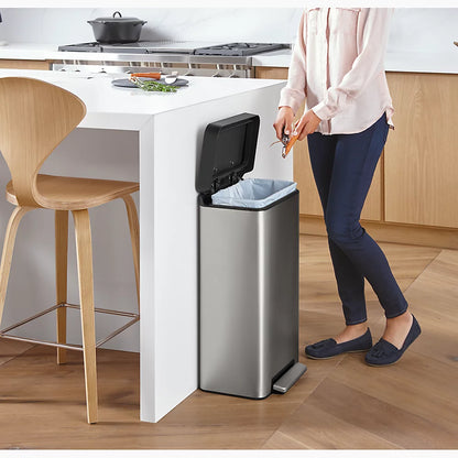 Kohler 8-gallon loft stainless steel step trash can