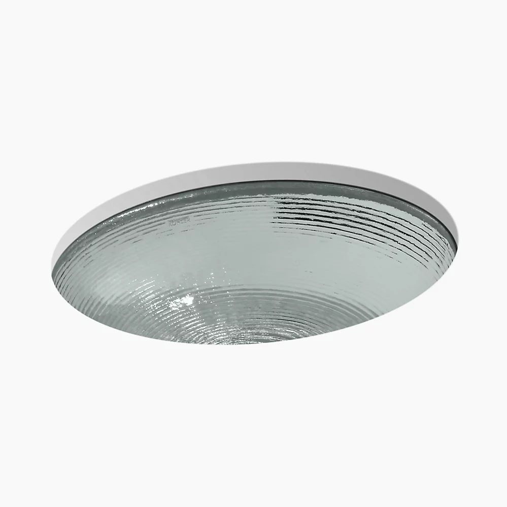 Kohler 19" oval undermount bathroom sink, no overflow
