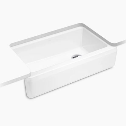 Kohler 35-3/4" undermount single-bowl farmhouse workstation kitchen sink