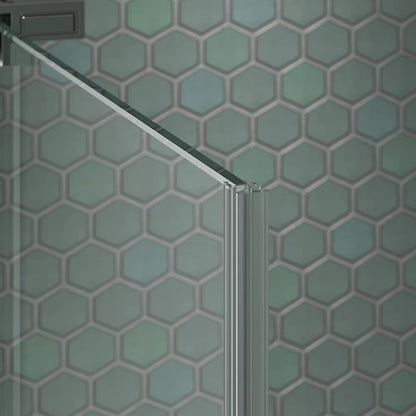 Kohler Sliding shower door, 71-3/4" H x 43-3/4 - 47-3/4" W, with 5/16" thick Crystal Clear glass