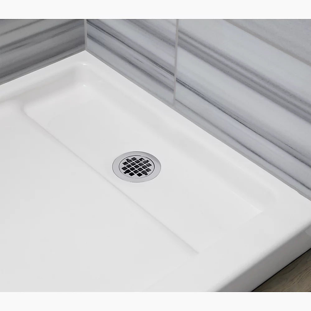 Kohler 60" x 32" alcove shower base, right offset drain