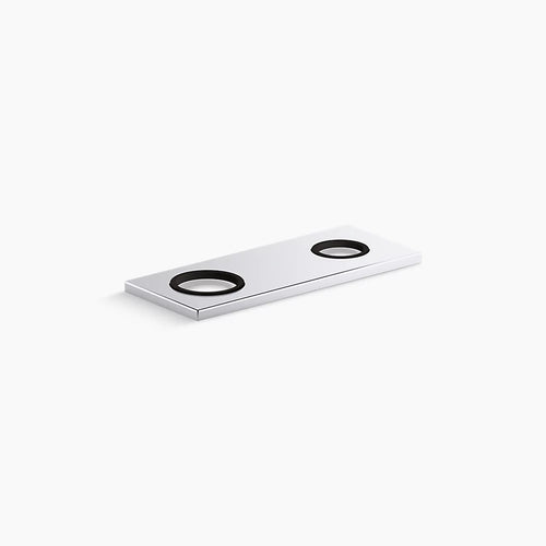 Kohler 4" two-hole escutcheon plate for Insight™ and Kinesis® lavatory faucets and soap dispensers