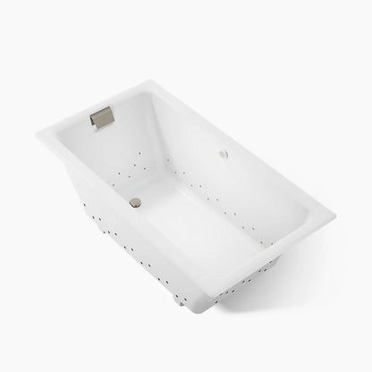 Kohler Tea-for-two Heated Bubblemassage Air Bath 66 x 36-Inch Drop-In Bathtub