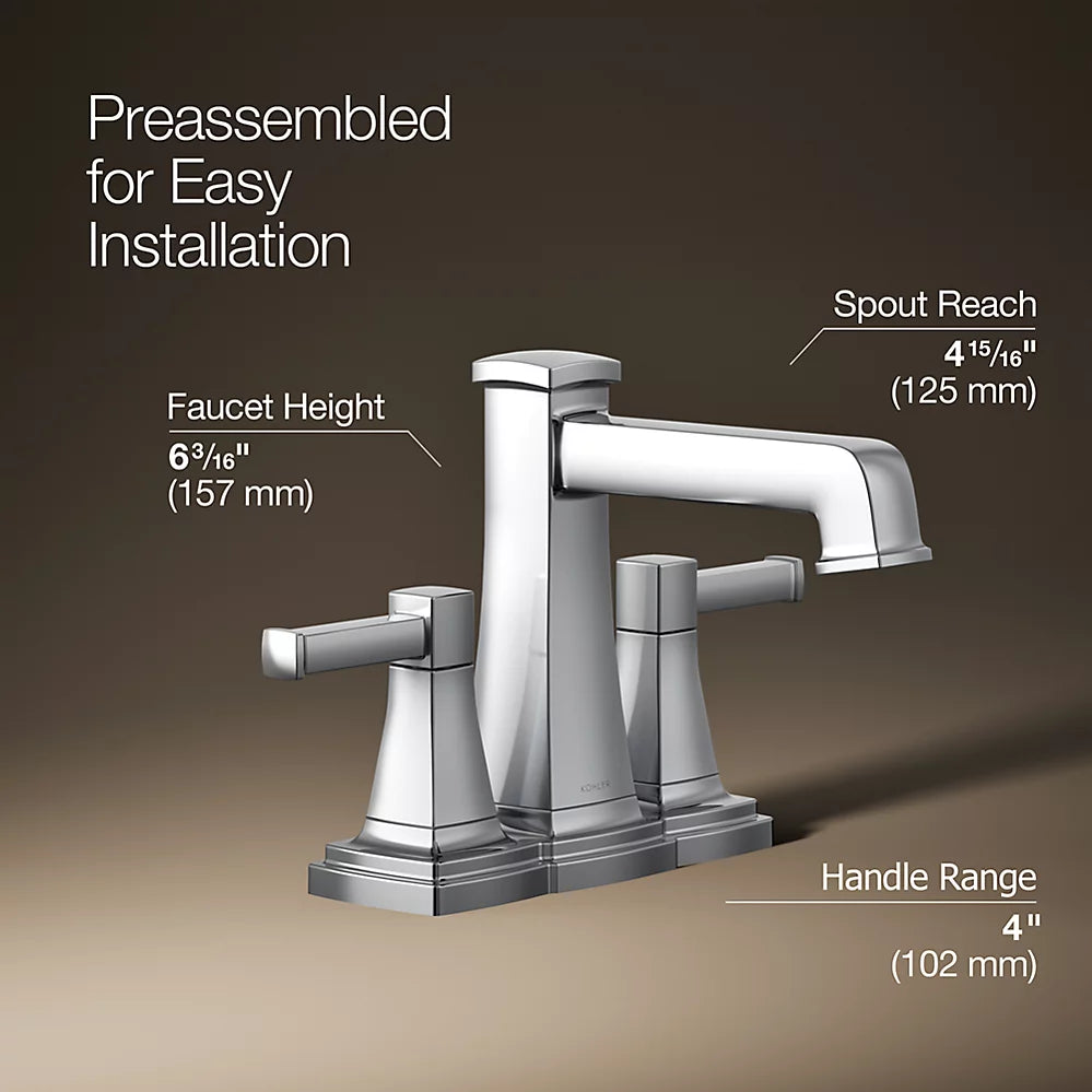 Kohler Centerset bathroom sink faucet, 0.5 gpm
